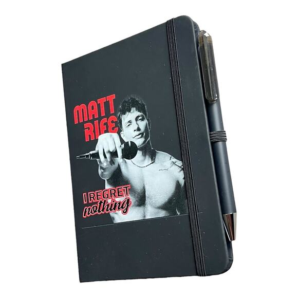 NEW Matt Rife NOTEBOOK & PEN Writing Paper I Regret Nothing Travel Journal 5x7 - Picture 2 of 5